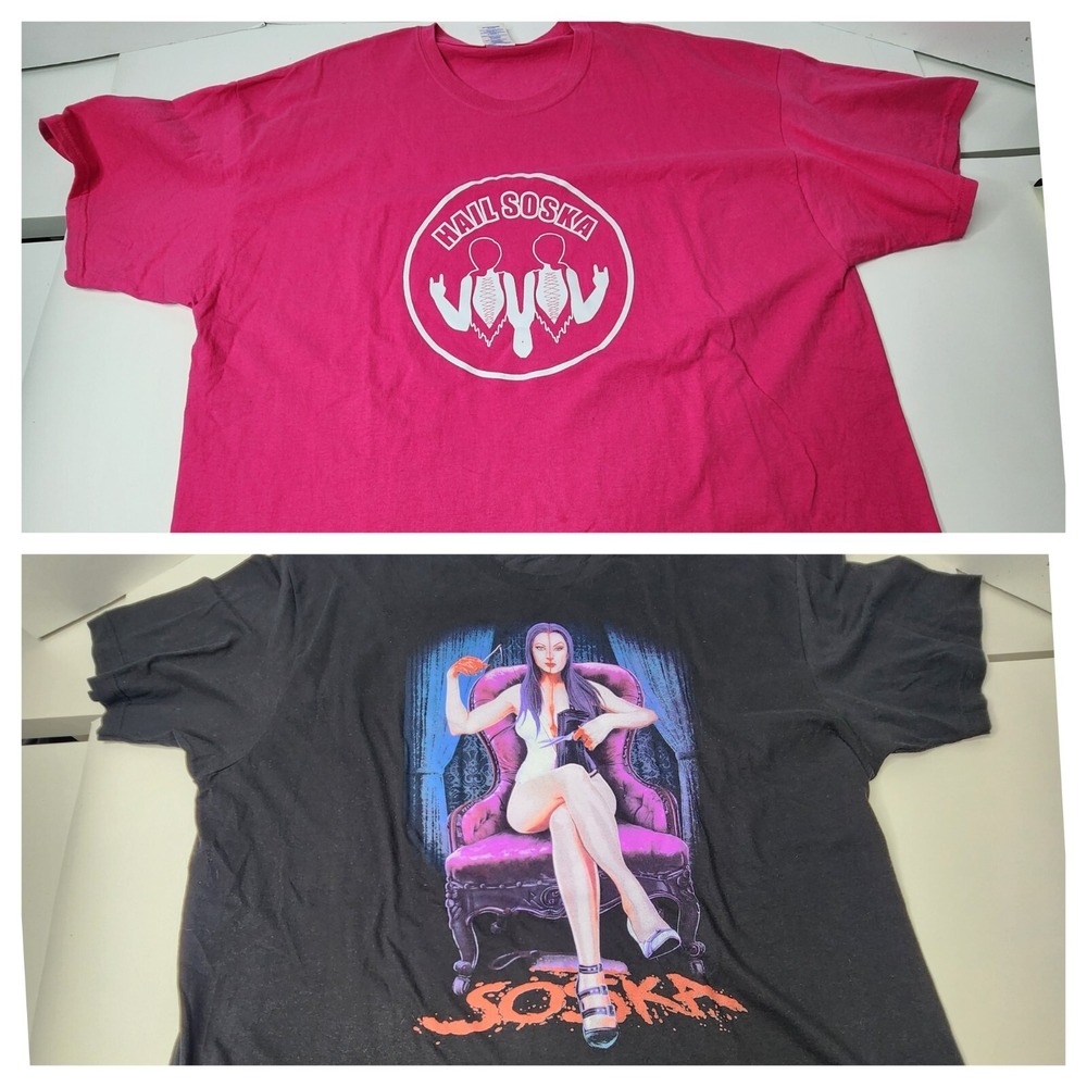 Lot Of 2 Soska Sisters Shirts Mens 2xl/ 3XL The Twisted Twins Terror Horror
